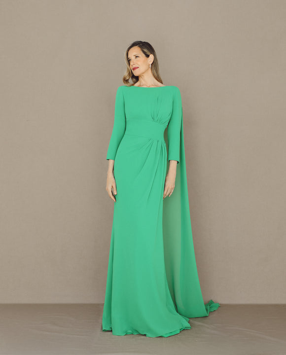VESTIDO DE MADRINA PETUNIA VERDE